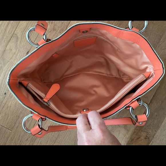 Authentic Coach bag tan coral F25294 - Picture 5 of 11